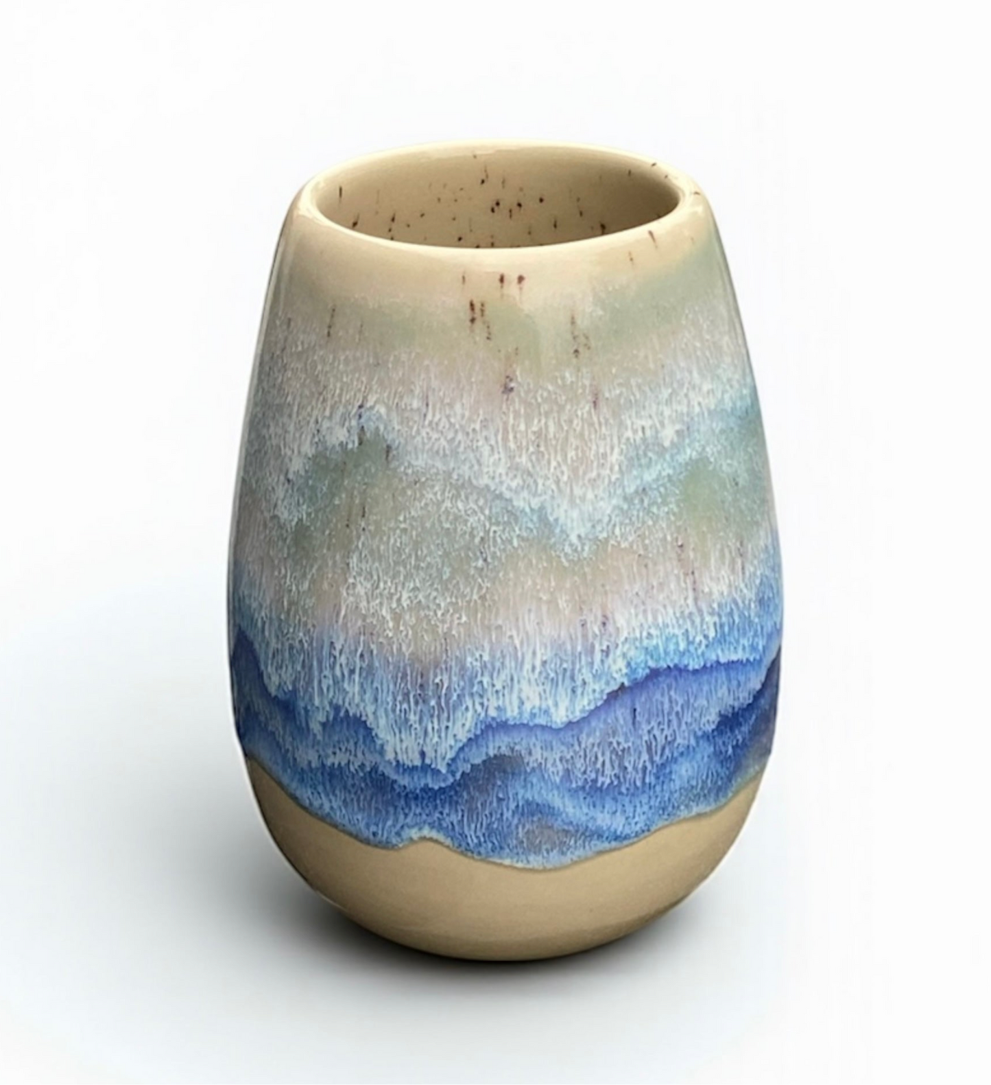 Vase STRAND & MEER gesprenkelt