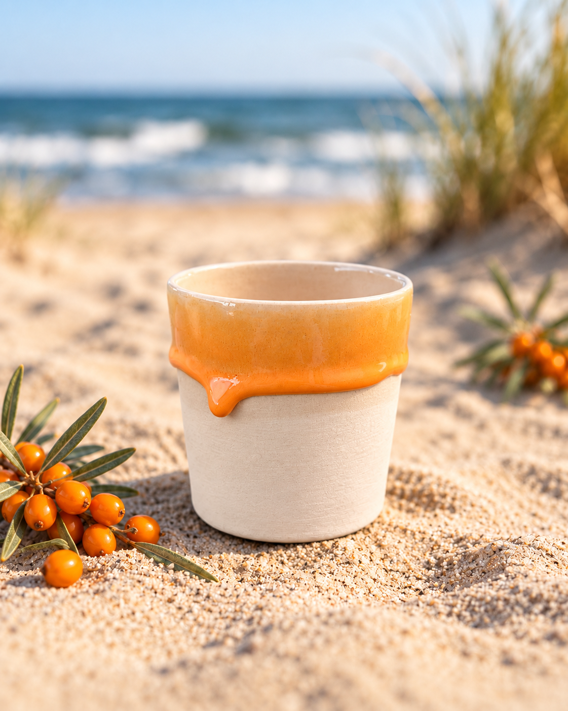Becher „Sanddornliebe“