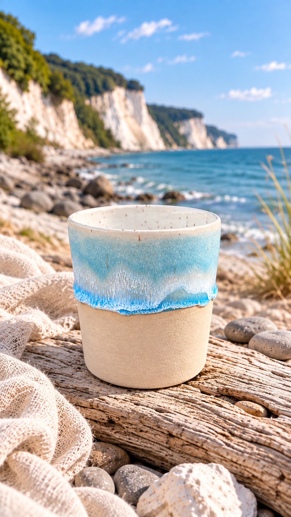 Becher „Kreideküste“