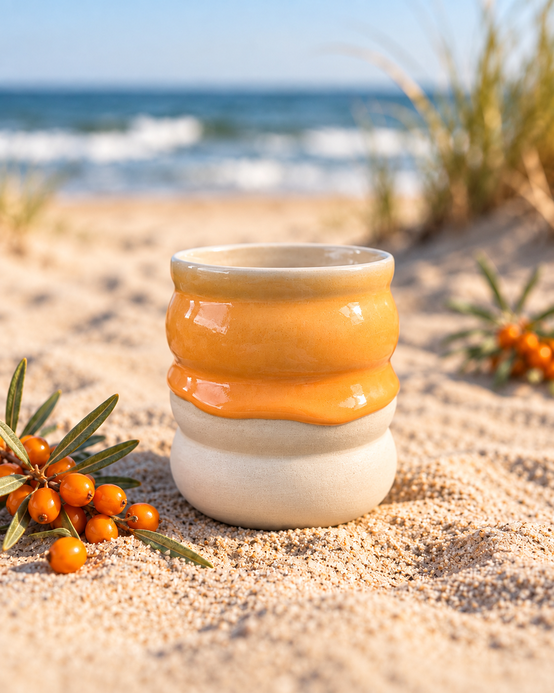 Becher „Sanddornliebe“