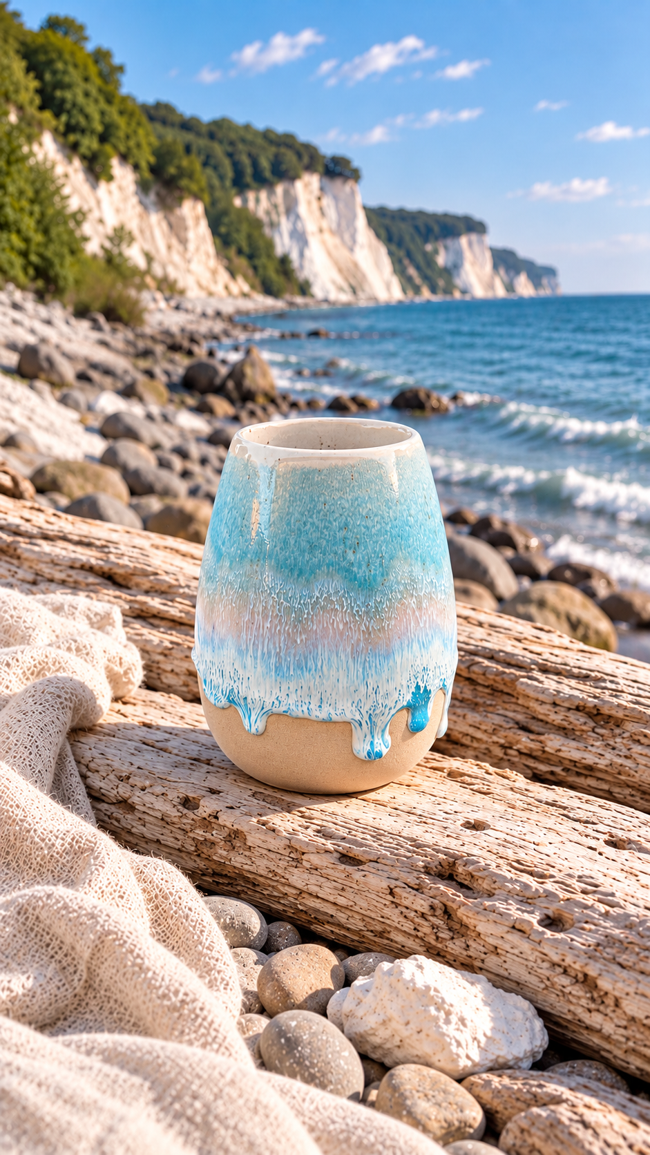 Vase „Kreideküste“