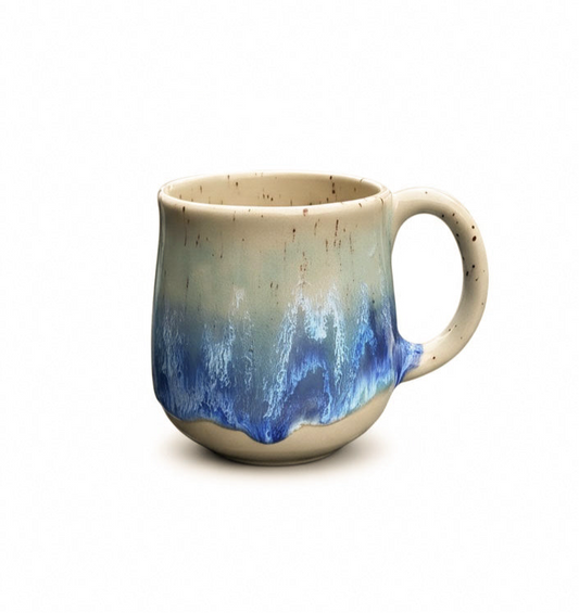 Tasse STRAND & MEER gesprenkelt