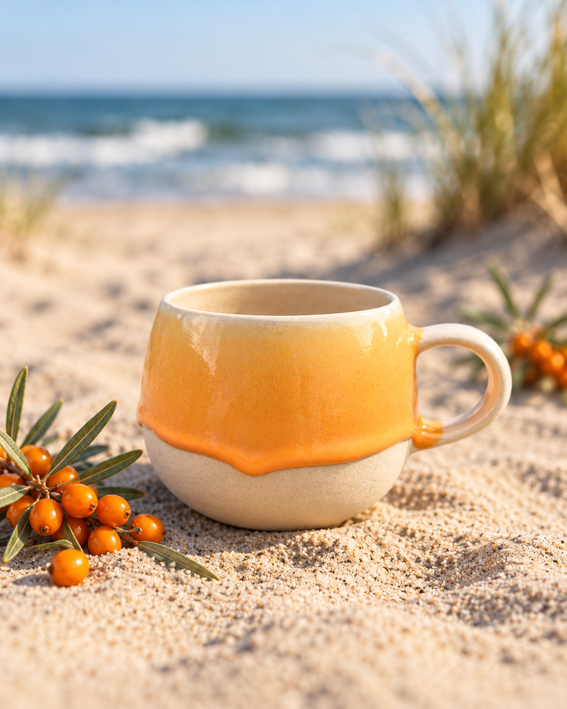 Tasse „Sanddornliebe“