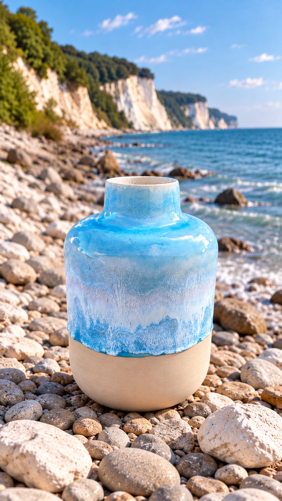Vase „Kreideküste“