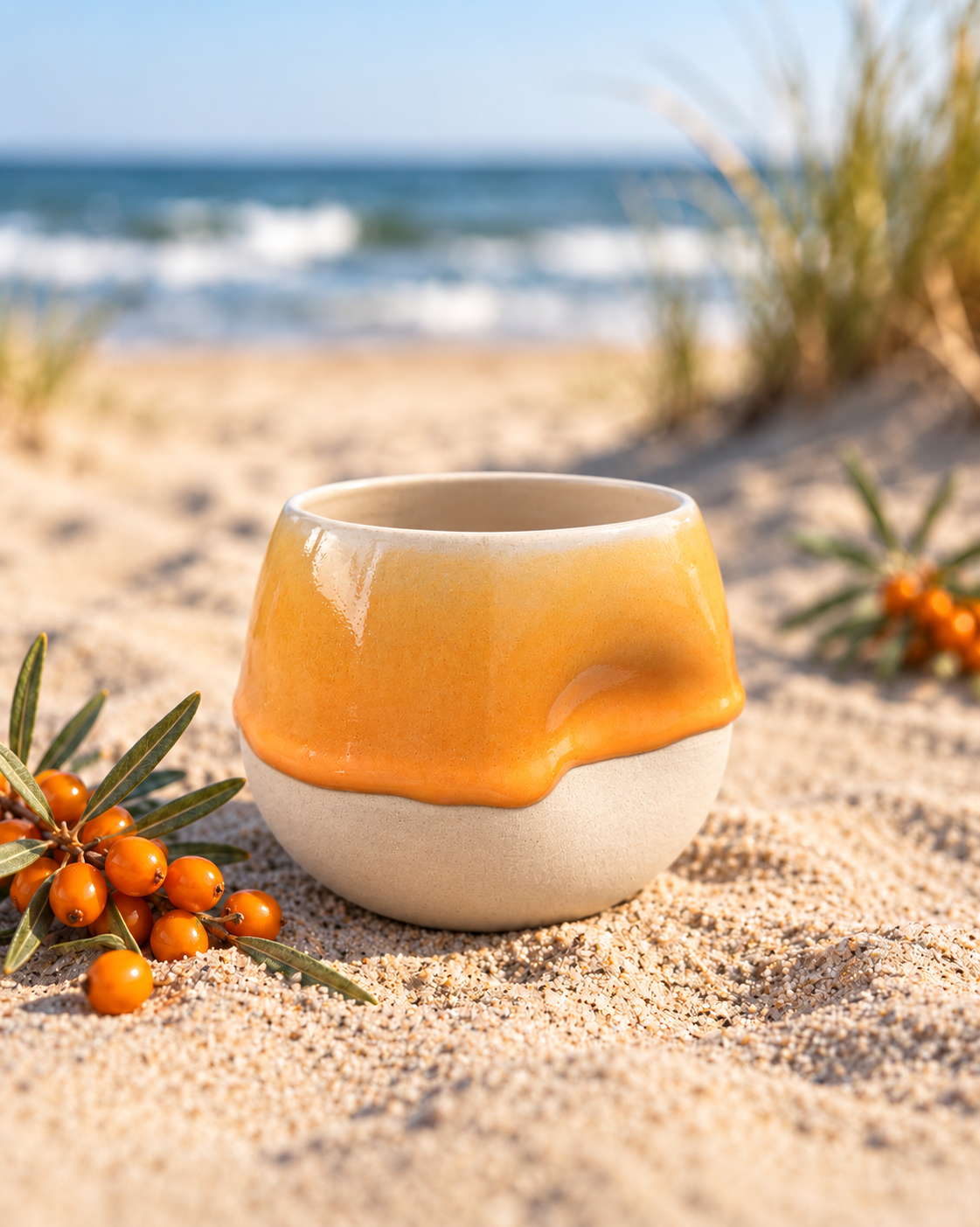 Daumenbecher „Sanddornliebe“