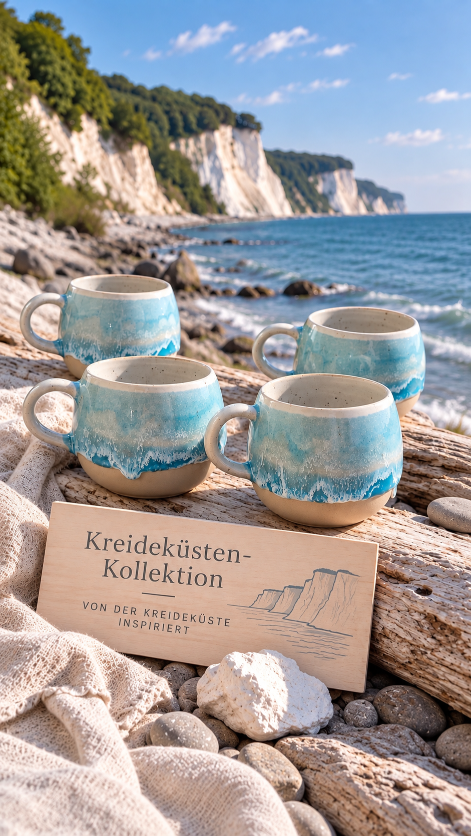 ab dem 25.09.2026 um 20 Uhr erhältlich - Tasse „KREIDEKÜSTE“